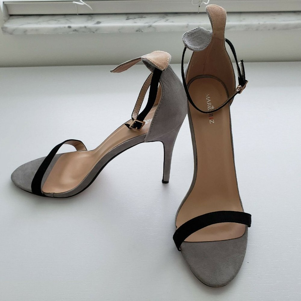 Marquiiz Grey Petal High Heel Stiletto Shoes - Picture 8 of 8